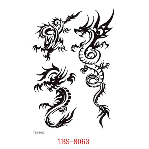 Waterproof Tattoo With Totem Characters