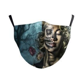 Wansheng Digital Printing Daily Dustproof Protective Mask (Option: B178 084-Average Size)