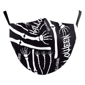 Wansheng Digital Printing Face Animal Tiger Ear Hanging Double-layer Mask (Option: B178 1404-Adult Average Size)