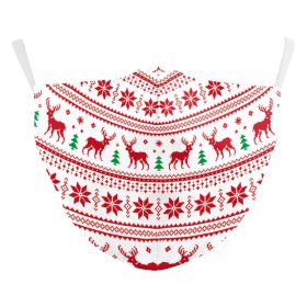 Christmas Digital Printing Double-layer Dust Mask (Option: B178 1065-Adult Average Size)