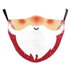Snowflake Christmas Red Digital Printing Double-layer Dust Mask (Option: B178 1461-Adult Average Size)