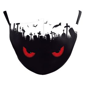 Halloween Clown Funny Horror Creative Double-layer Dust Mask (Option: B178 742-Adult Average Size)