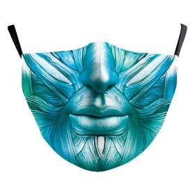 Halloween Clown Funny Horror Creative Double-layer Dust Mask (Option: B178 732-Adult Average Size)