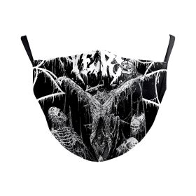 Wanfestival Skull Clown Digital Printing Double-layer Dust Mask (Option: B178 051-Average Size For Adults)