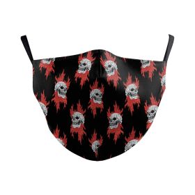 Wanfestival Skull Clown Digital Printing Double-layer Dust Mask (Option: B178 044-Average Size For Adults)