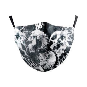 Wanfestival Skull Clown Digital Printing Double-layer Dust Mask (Option: B178 053-Average Size For Adults)